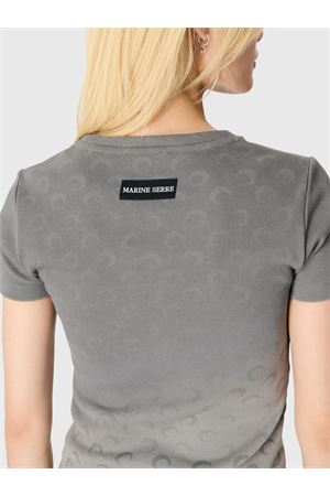 T-shirt Moon in cotone grigio MARINE SERRE | WTT012ACJER0070GR90